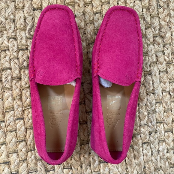 AG Comfort Faux Suede Flats Loafers Casual Women's Shoes Pink (Size 39) - Picture 4 of 10